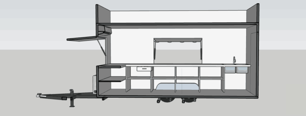 13ft mobile flower trailer design